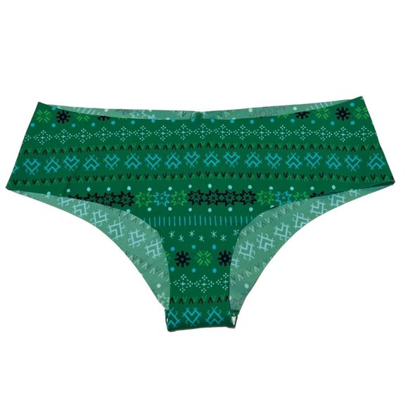 NWT AERIE Cheeky Pantie/Underwear Sz M Green Blue - Picture 1 of 3